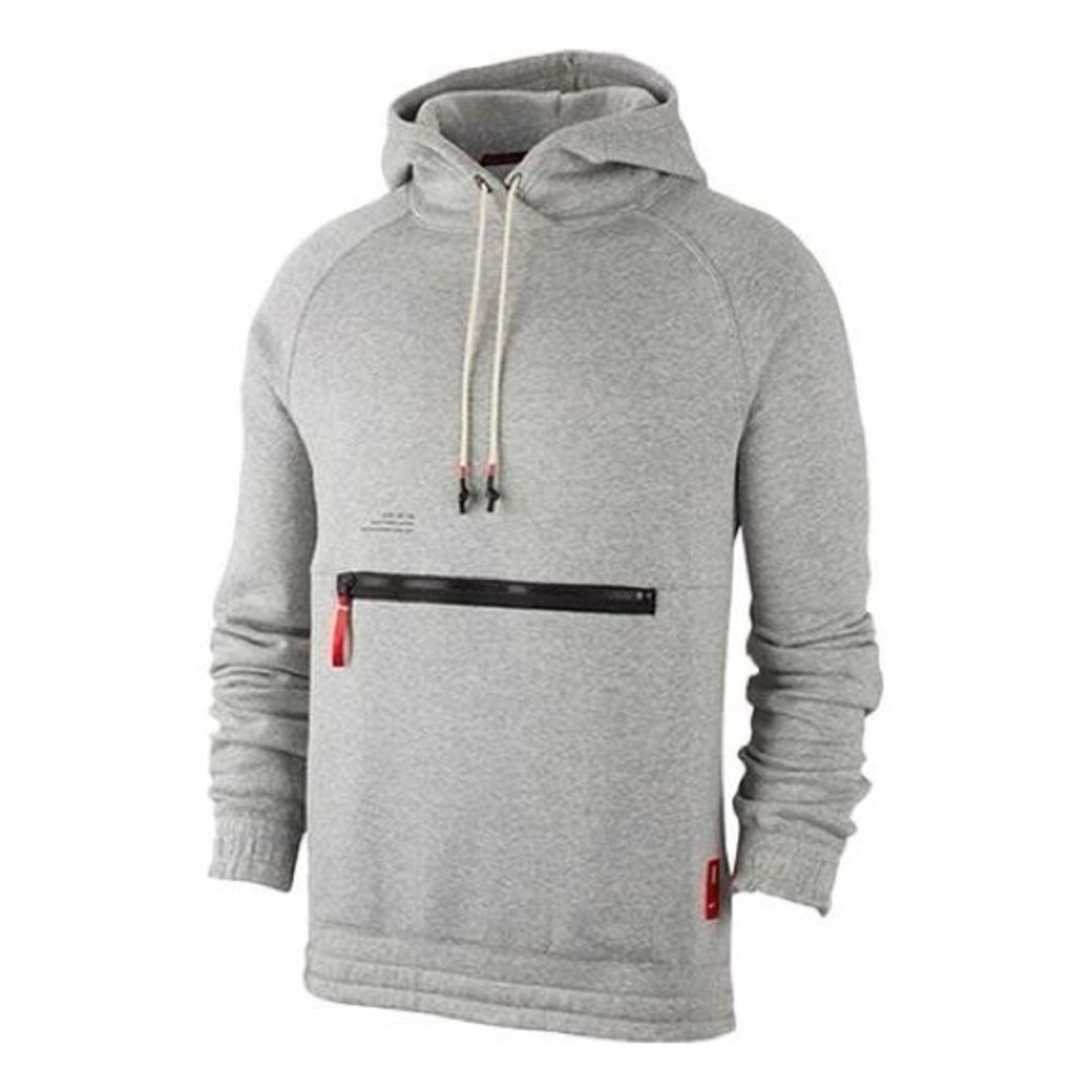 Nike Kyrie Basketball Sports Fleece Lined Knit Gray BV9298-063
